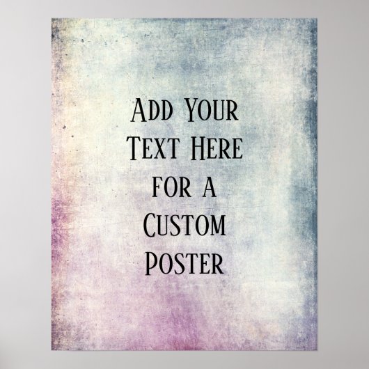 Fügen Sie Ihren benutzerdefinierten Text farbigen  Poster (Vorne)