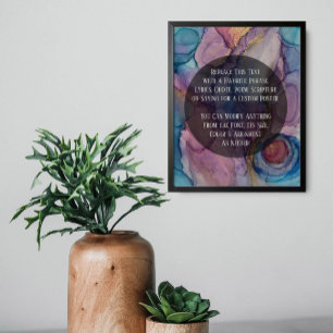 Fügen Sie Ihren benutzerdefinierten Text Farbiger Poster