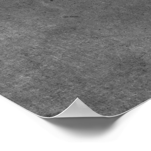 Fügen Sie Ihren benutzerdefinierten Text fett grau Poster (Ecke)