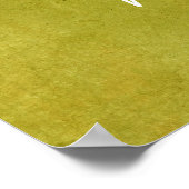 Fügen Sie Ihren benutzerdefinierten Text Mustard Y Poster (Ecke)