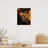 Fügen Sie Ihren benutzerdefinierten Text Schwarz u Poster (Küche)