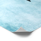 Fügen Sie Ihren benutzerdefinierten Text subtile A Poster (Ecke)