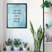 Fügen Sie Ihren benutzerdefinierten Text subtile A Poster