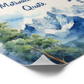 Fügen Sie Ihren benutzerdefinierten Wasserfarbenbe Poster (Ecke)