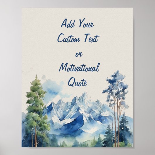 Fügen Sie Ihren benutzerdefinierten Wasserfarbenbe Poster (Vorne)