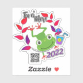 Fügen Sie Ihren benutzerdefinierten Werbetext hinz Aufkleber (Blatt)