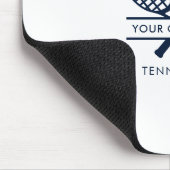 Fügen Sie Ihren Club Name Tennis Team Office hinzu Mousepad (Ecke)