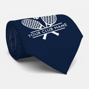 Fügen Sie Ihren Club-Namen Tennis-Team Navy Blau h Krawatte