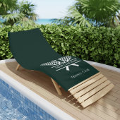 Fügen Sie Ihren Clubnamen Tennis Team Green hinzu Strandtuch