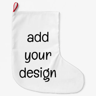 fügen Sie Ihren Design-Weihnachtsstrumpf hinzu Großer Weihnachtsstrumpf