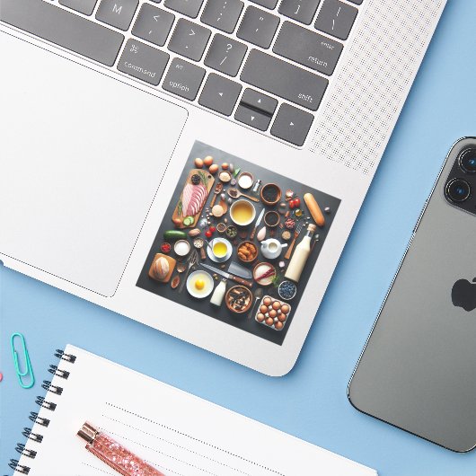 Fügen Sie Ihren eigenen benutzerdefinierten "Custo Aufkleber (Laptop mit iPhone)