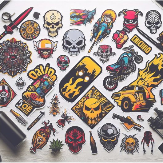 Fügen Sie Ihren eigenen benutzerdefinierten "Custo Aufkleber (Vorderseite)