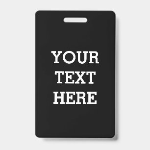 Fügen Sie Ihren eigenen benutzerdefinierten Text h Ausweis