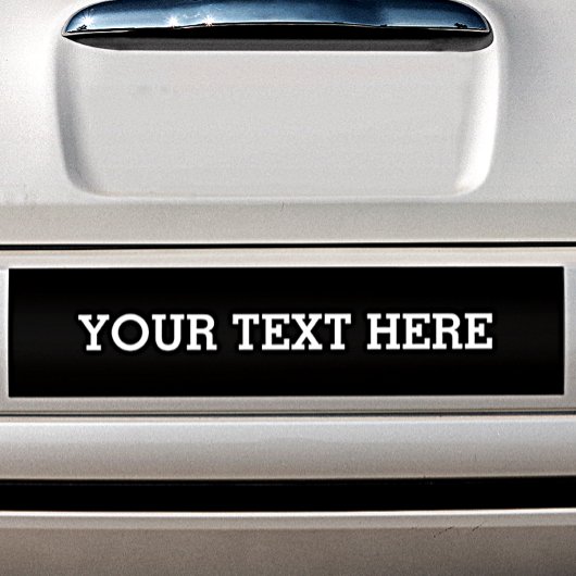 Fügen Sie Ihren eigenen benutzerdefinierten Text h Autoaufkleber