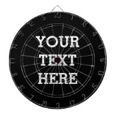 Fügen Sie Ihren eigenen benutzerdefinierten Text h Dartscheibe (vorne)
