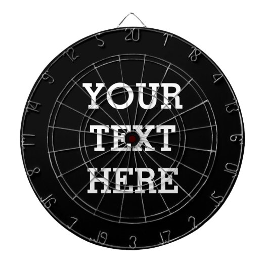 Fügen Sie Ihren eigenen benutzerdefinierten Text h Dartscheibe (vorne)