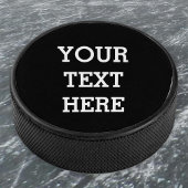 Fügen Sie Ihren eigenen benutzerdefinierten Text h Eishockey Puck
