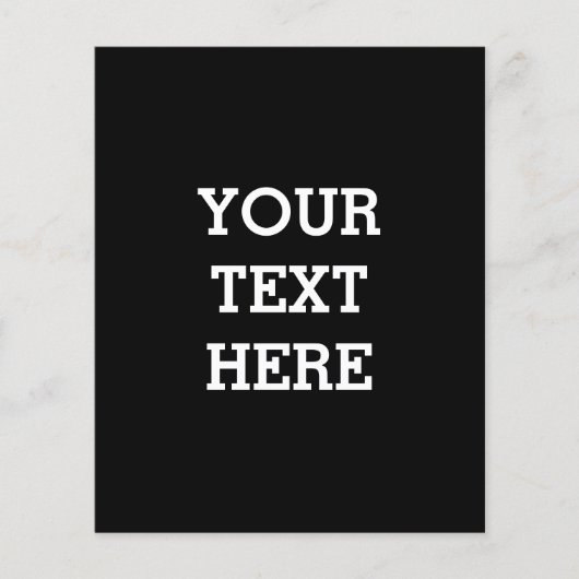 Fügen Sie Ihren eigenen benutzerdefinierten Text h Flyer (Vorne)