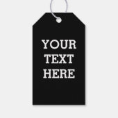 Fügen Sie Ihren eigenen benutzerdefinierten Text h Geschenkanhänger (Rückseite)