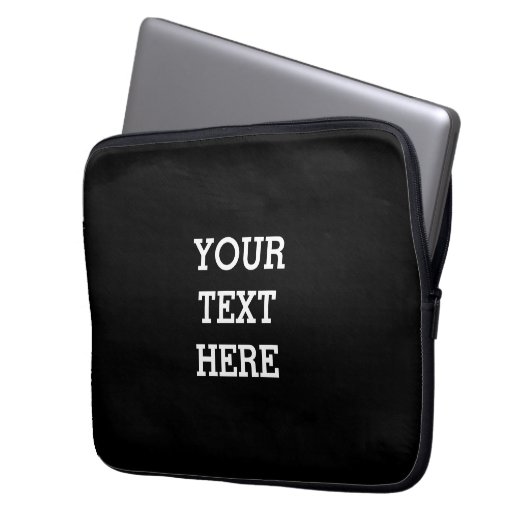 Fügen Sie Ihren eigenen benutzerdefinierten Text h Laptopschutzhülle (Vorderseite Links)
