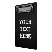 Fügen Sie Ihren eigenen benutzerdefinierten Text h Mini Klemmbrett (Gewinkelt2)