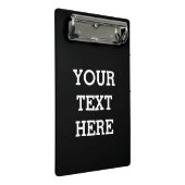 Fügen Sie Ihren eigenen benutzerdefinierten Text h Mini Klemmbrett (Schrägansicht)