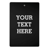 Fügen Sie Ihren eigenen benutzerdefinierten Text h Mini Klemmbrett (Rückseite)