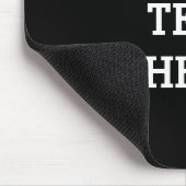 Fügen Sie Ihren eigenen benutzerdefinierten Text h Mousepad (Ecke)