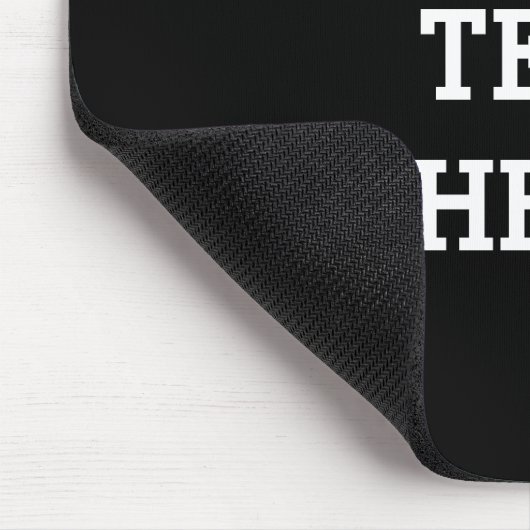 Fügen Sie Ihren eigenen benutzerdefinierten Text h Mousepad (Ecke)
