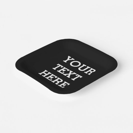 Fügen Sie Ihren eigenen benutzerdefinierten Text h Pappteller (Gewinkelt)