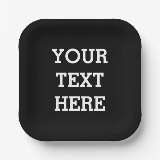 Fügen Sie Ihren eigenen benutzerdefinierten Text h Pappteller (Vorderseite)