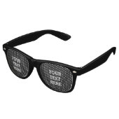 Fügen Sie Ihren eigenen benutzerdefinierten Text h Partybrille (Schrägansicht)