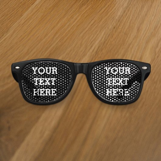 Fügen Sie Ihren eigenen benutzerdefinierten Text h Partybrille