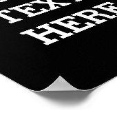 Fügen Sie Ihren eigenen benutzerdefinierten Text h Poster (Ecke)
