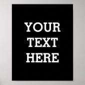 Fügen Sie Ihren eigenen benutzerdefinierten Text h Poster (Vorne)