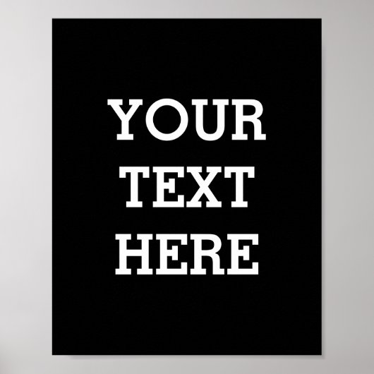 Fügen Sie Ihren eigenen benutzerdefinierten Text h Poster (Vorne)