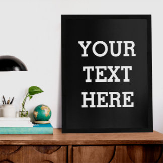 Fügen Sie Ihren eigenen benutzerdefinierten Text h Poster