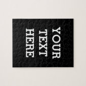 Fügen Sie Ihren eigenen benutzerdefinierten Text h Puzzle (Horizontal)