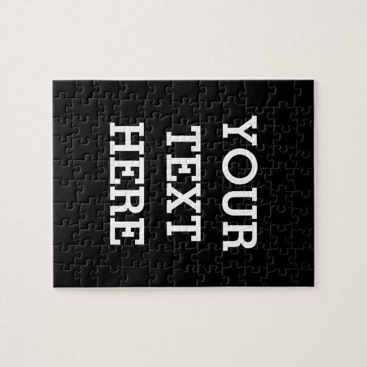 Fügen Sie Ihren eigenen benutzerdefinierten Text h Puzzle (Horizontal)