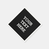 Fügen Sie Ihren eigenen benutzerdefinierten Text h Serviette (Ecke)