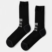 Fügen Sie Ihren eigenen benutzerdefinierten Text h Socken (Linkes Detail)