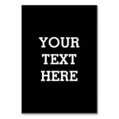 Fügen Sie Ihren eigenen benutzerdefinierten Text h Tischnummer (Rückseite)