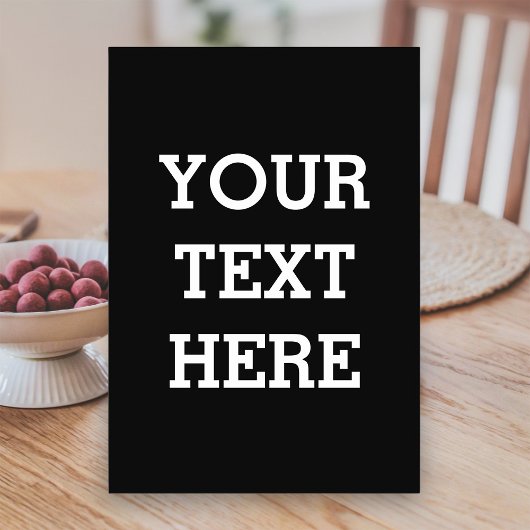 Fügen Sie Ihren eigenen benutzerdefinierten Text h Tischnummer