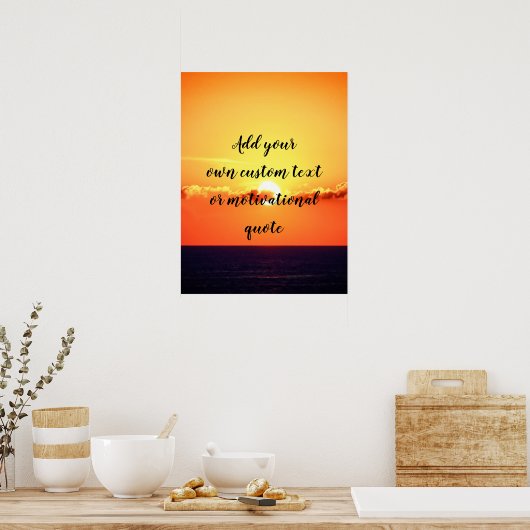 Fügen Sie Ihren eigenen benutzerdefinierten Text o Poster (Küche)