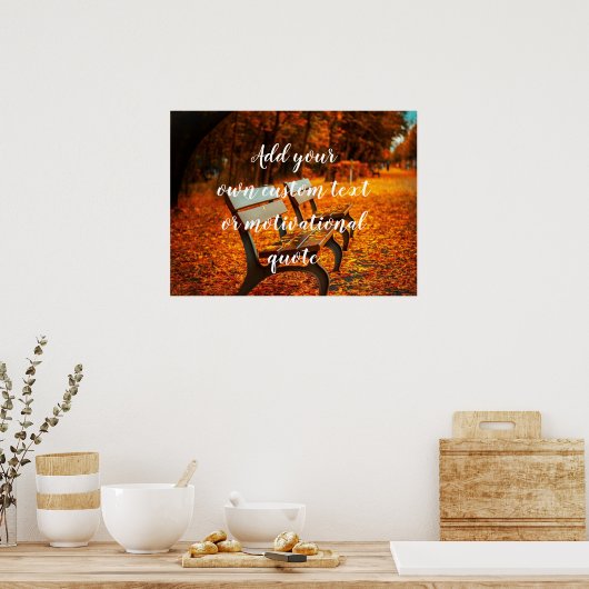 Fügen Sie Ihren eigenen benutzerdefinierten Text o Poster (Küche)