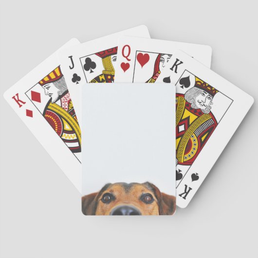 Fügen Sie Ihren eigenen Hund Foto Funny dog Spielkarten (Rückseite)