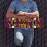 Fügen Sie Ihren eigenen Individuelle Name Personal Skateboard<br><div class="desc">Fügen Sie Ihren eigenen Individuelle Name Personalisiert Skateboard Features Ihrem personalisierten Namen in modernen Gold Typografie auf einem einfachen magentafarbenen Hintergrund. Personalisieren Sie diese, indem Sie den Text in dem dafür vorgesehenen Textfeld bearbeiten. Geben Sie Ihrem Lieblingskateboarder zu Weihnachten, Geburtstag oder Ihrer BESTE FREUNDIN ein maßgeschneidertes Geschenk, ein personalisiertes Skateboard....</div>