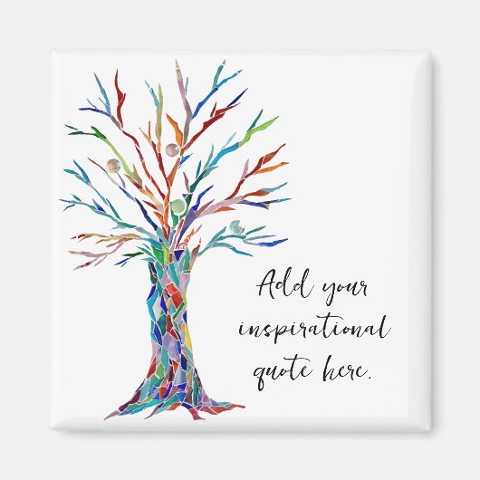 Fügen Sie Ihren eigenen inspirierenden Zitat oder  Magnet (Vorne)