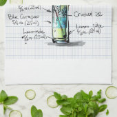 Fügen Sie Ihren eigenen Lieblingsdrink Rezept Bark Geschirrtuch (Gefaltet)