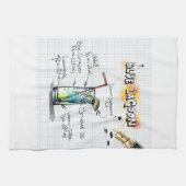 Fügen Sie Ihren eigenen Lieblingsdrink Rezept Bark Geschirrtuch (Horizontal)